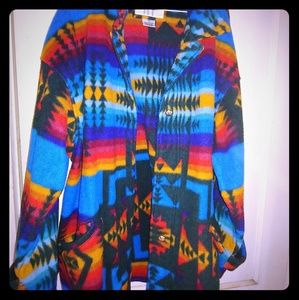 Vintage Great Condition tribal pattern Coat in 3x